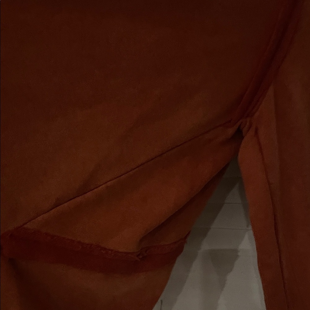 POL Rust Orange Lace-Up Back sweatshirt - Picture 10 of 15